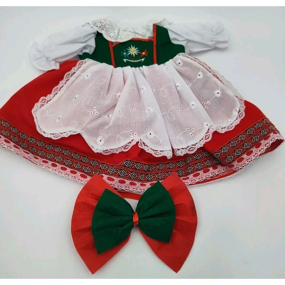 Doll Dress‎ AMERICAN FASHION WORLD Schneider Fabric German 📸👁️ALL PIC📸
